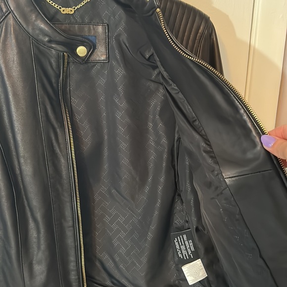 Cole Haan Lamb Skin Leather Jacket - Picture 6 of 9